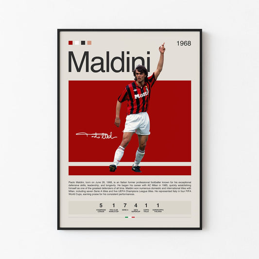 Paolo Maldini Poster Postersport