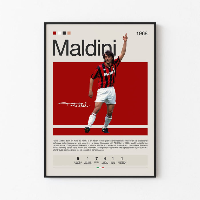 Paolo Maldini Poster
