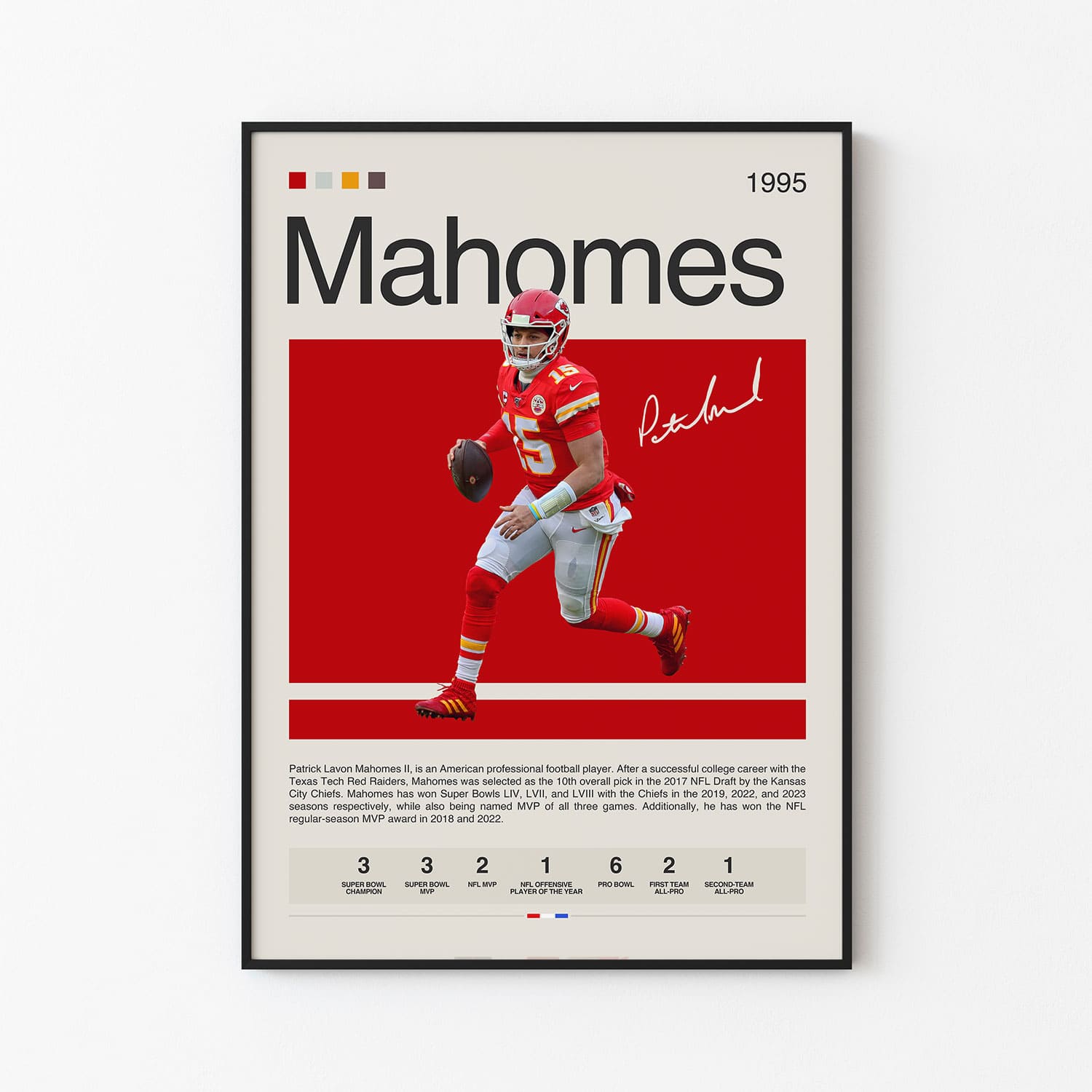 Patrick Mahomes Poster Postersport