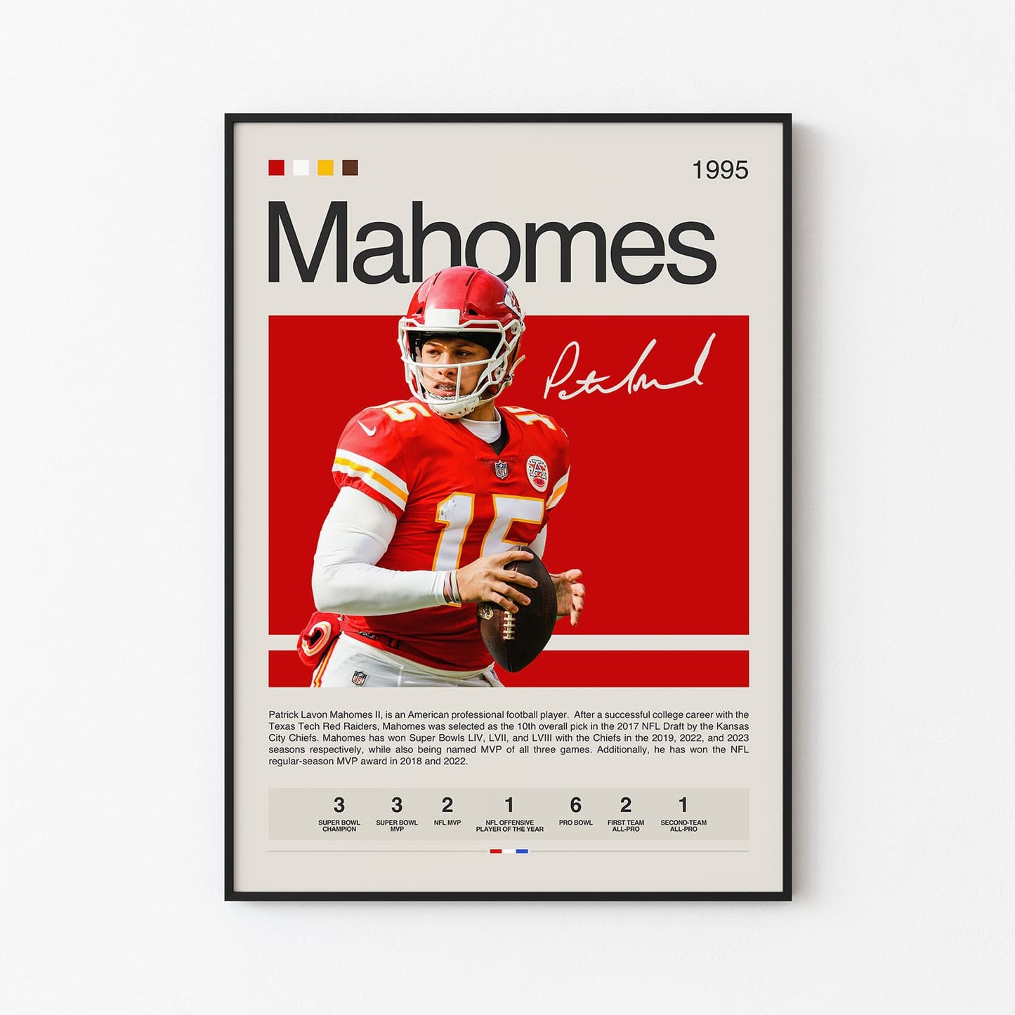 Patrick Mahomes Poster Postersport