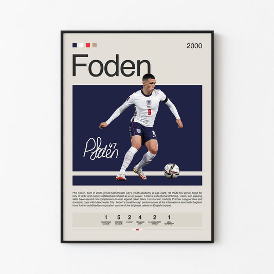 Phil Foden Poster Postersport