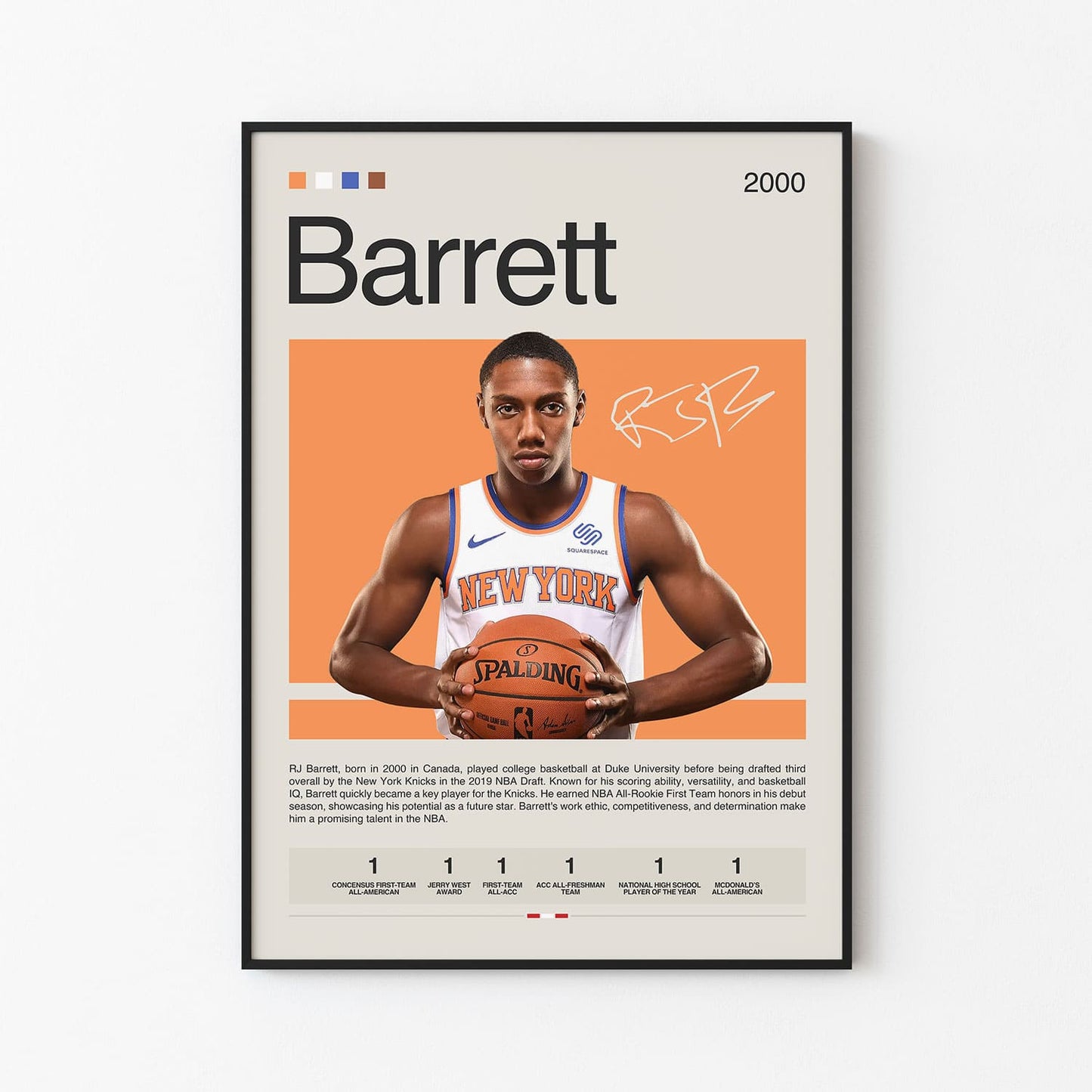 RJ Barrett Poster Postersport