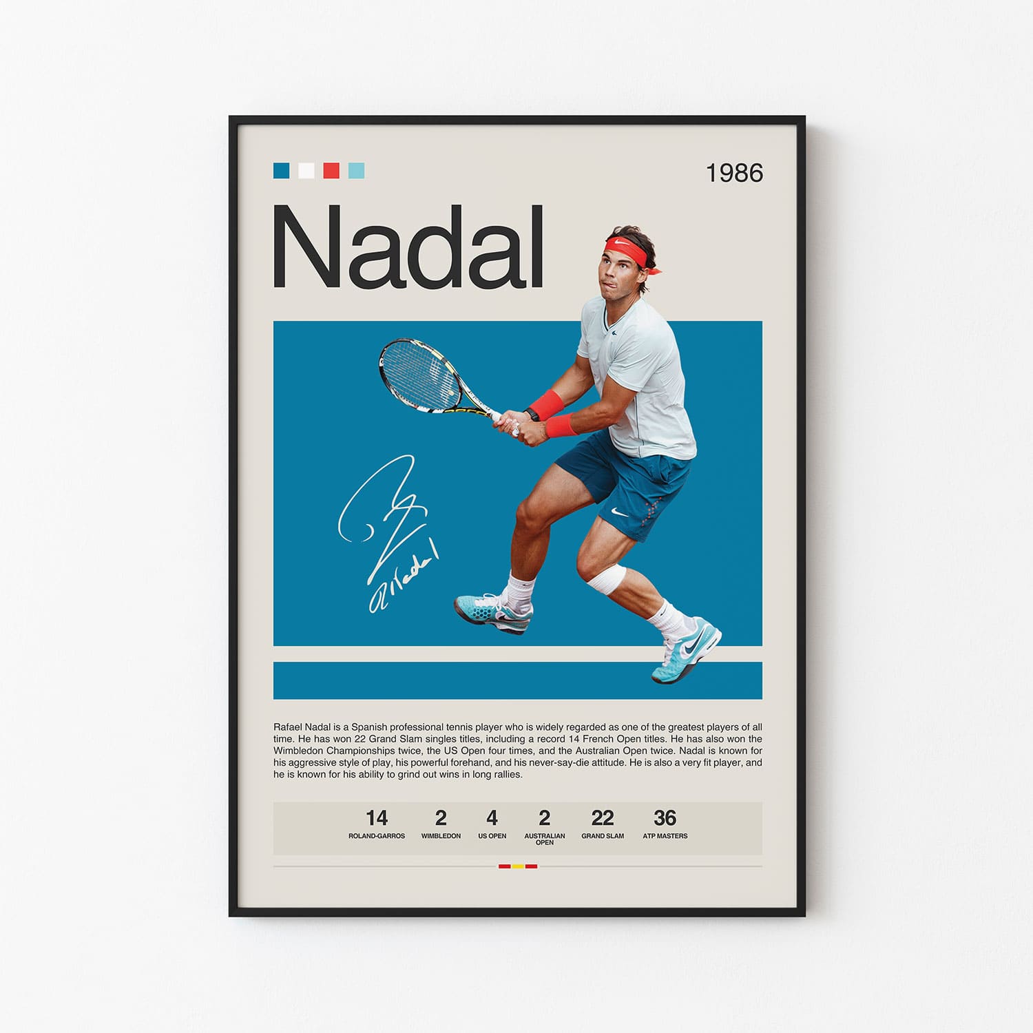 Rafael Nadal Poster Postersport