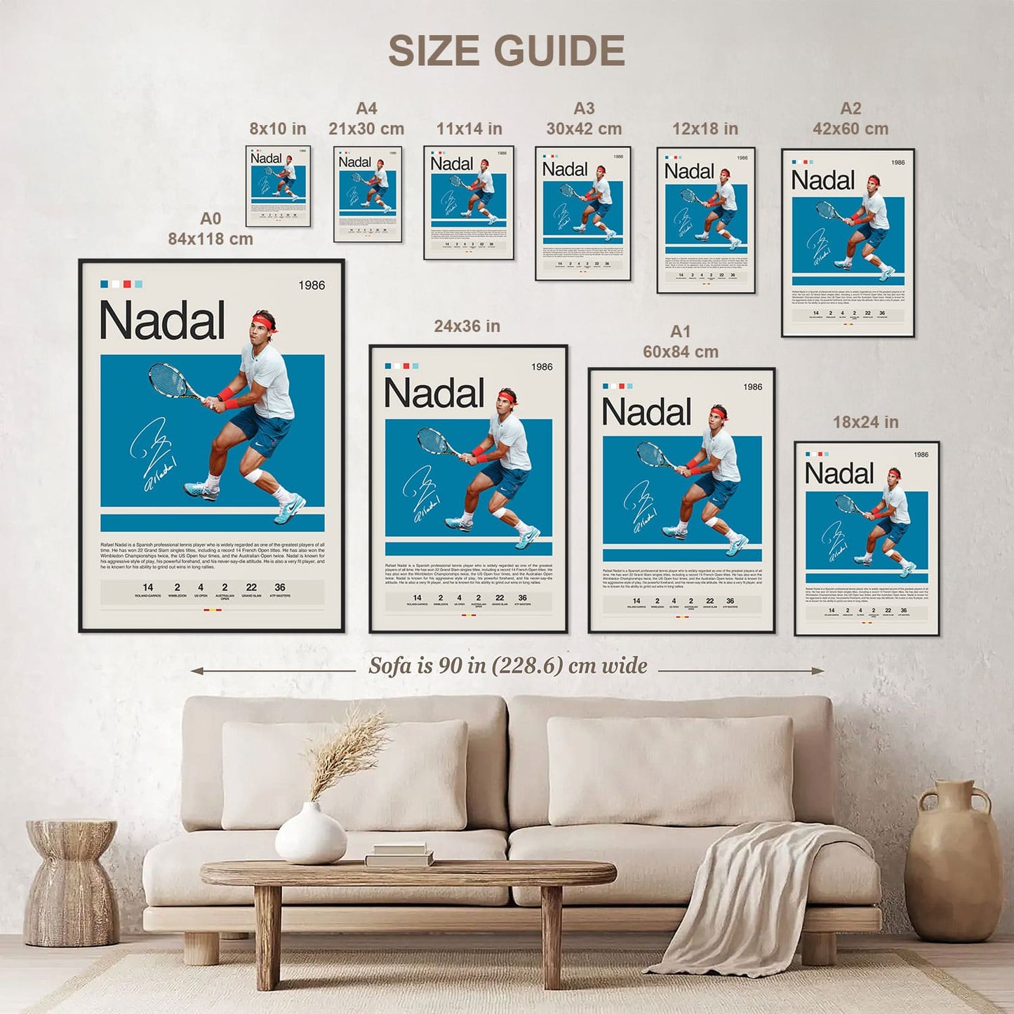 Rafael Nadal Poster Postersport