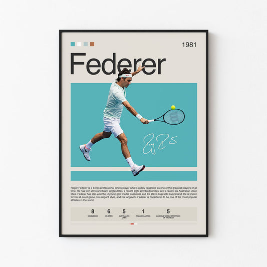 Rodger Federer Poster Postersport