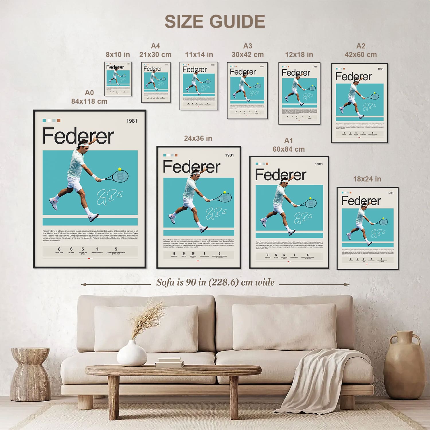 Rodger Federer Poster Postersport