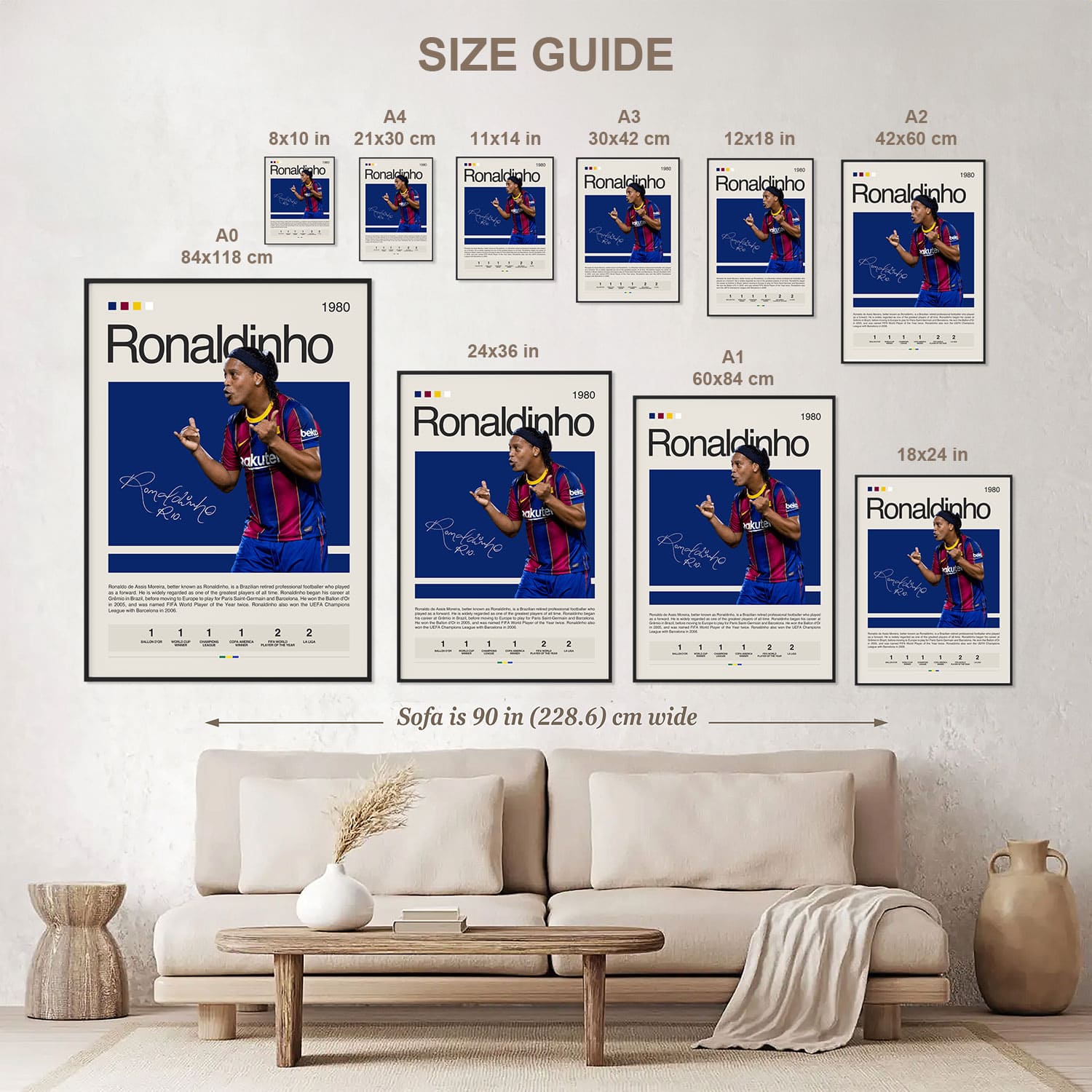 Ronaldinho Poster Postersport