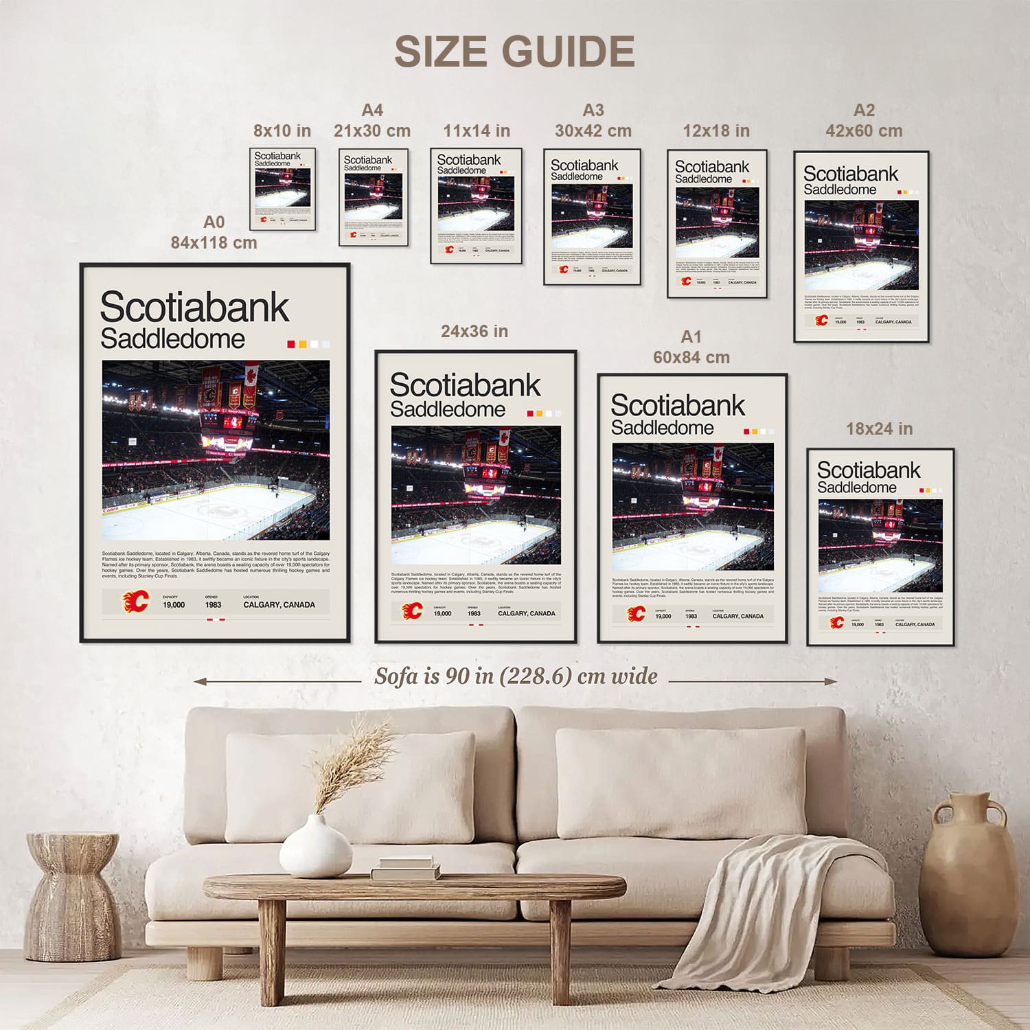 Scotiabank Saddledome Poster Postersport