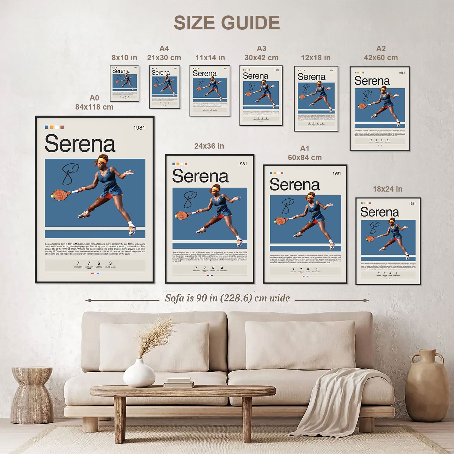 Serena Williams Poster Postersport