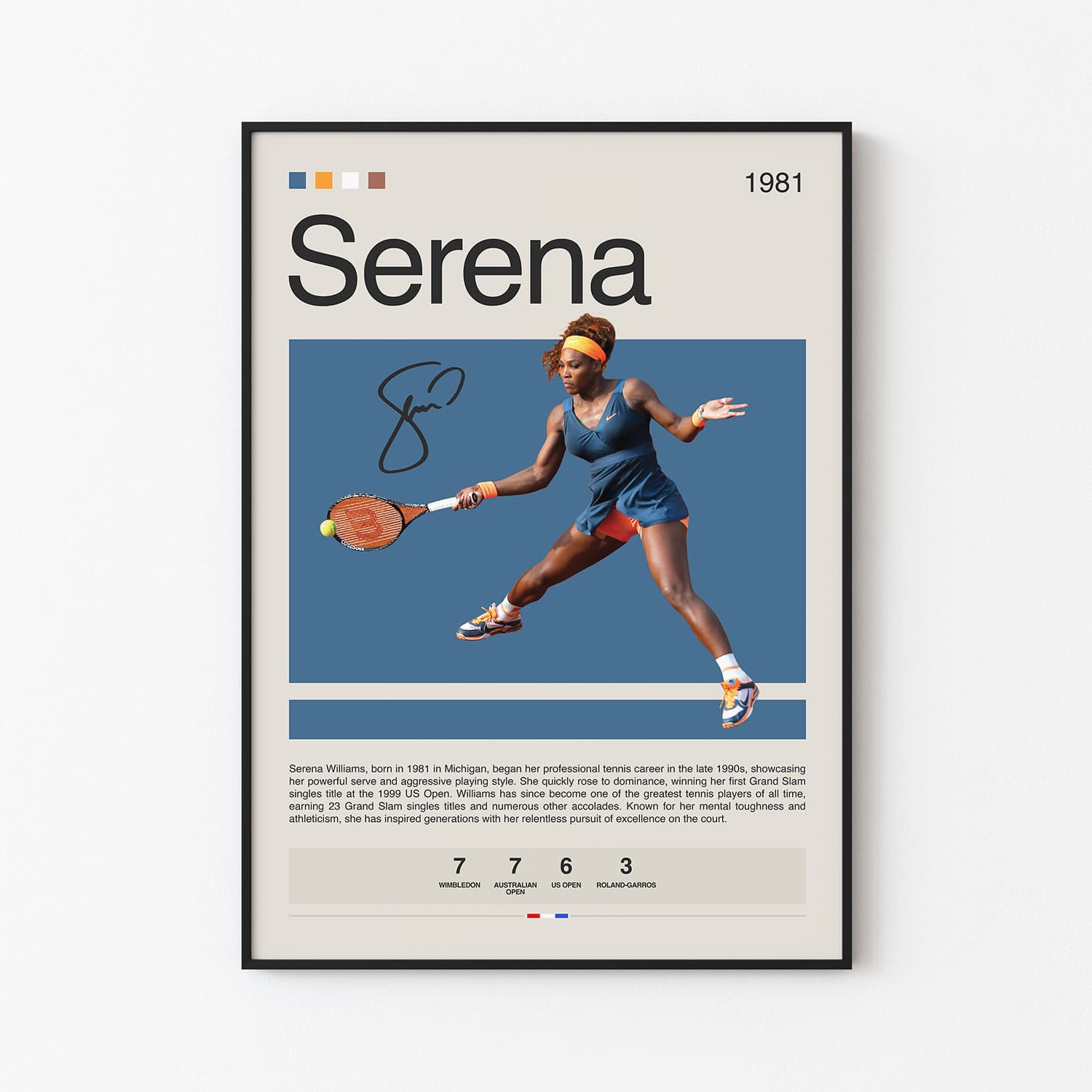 Serena Williams Poster Postersport