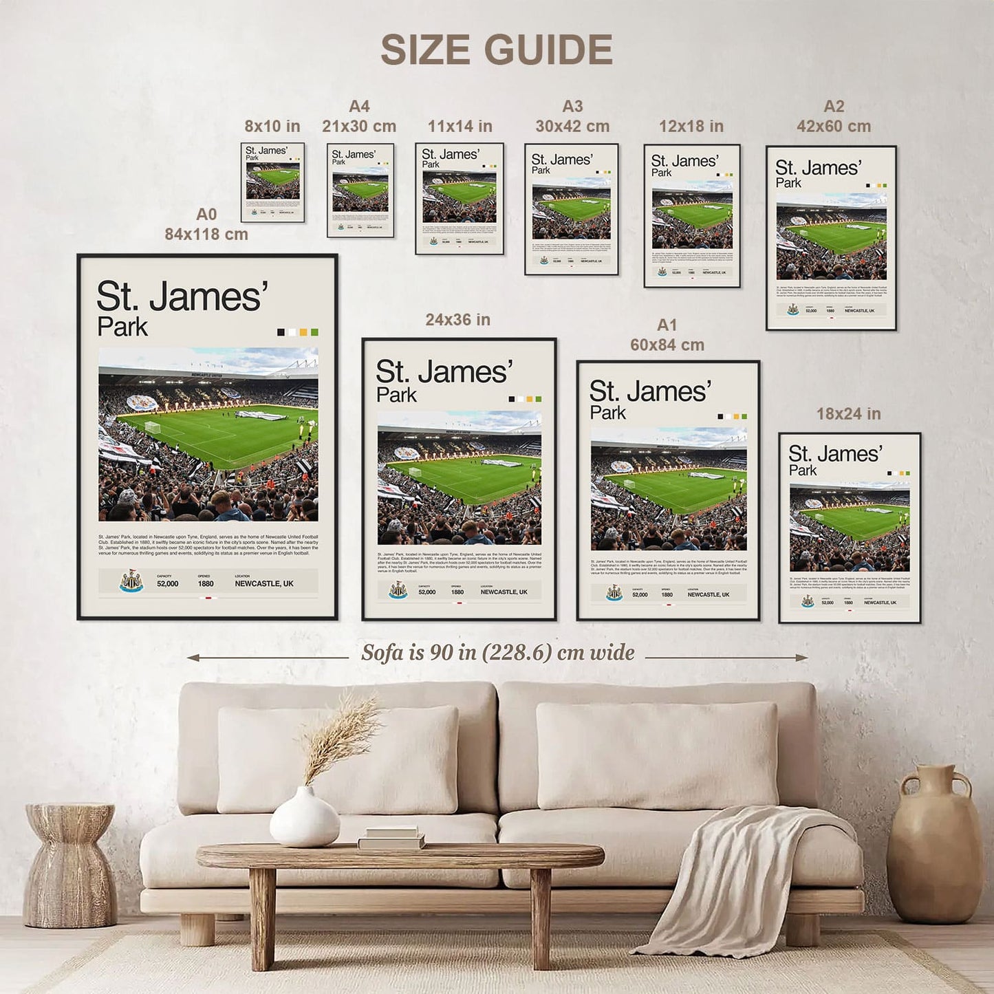 St. James' Park Poster Postersport