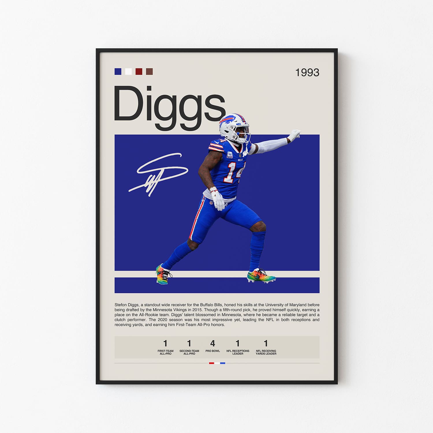 Stefon Diggs Poster Postersport