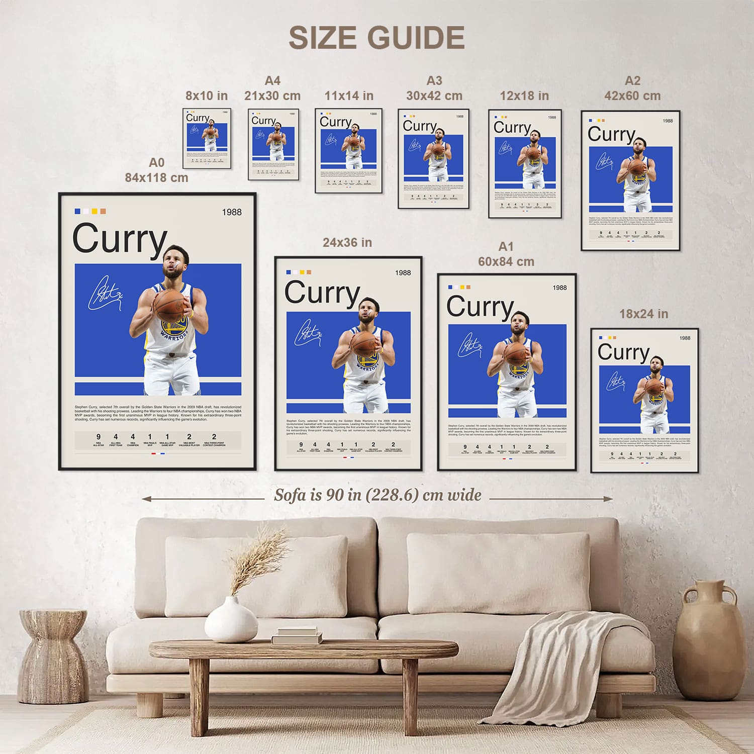 Steph Curry Poster Postersport