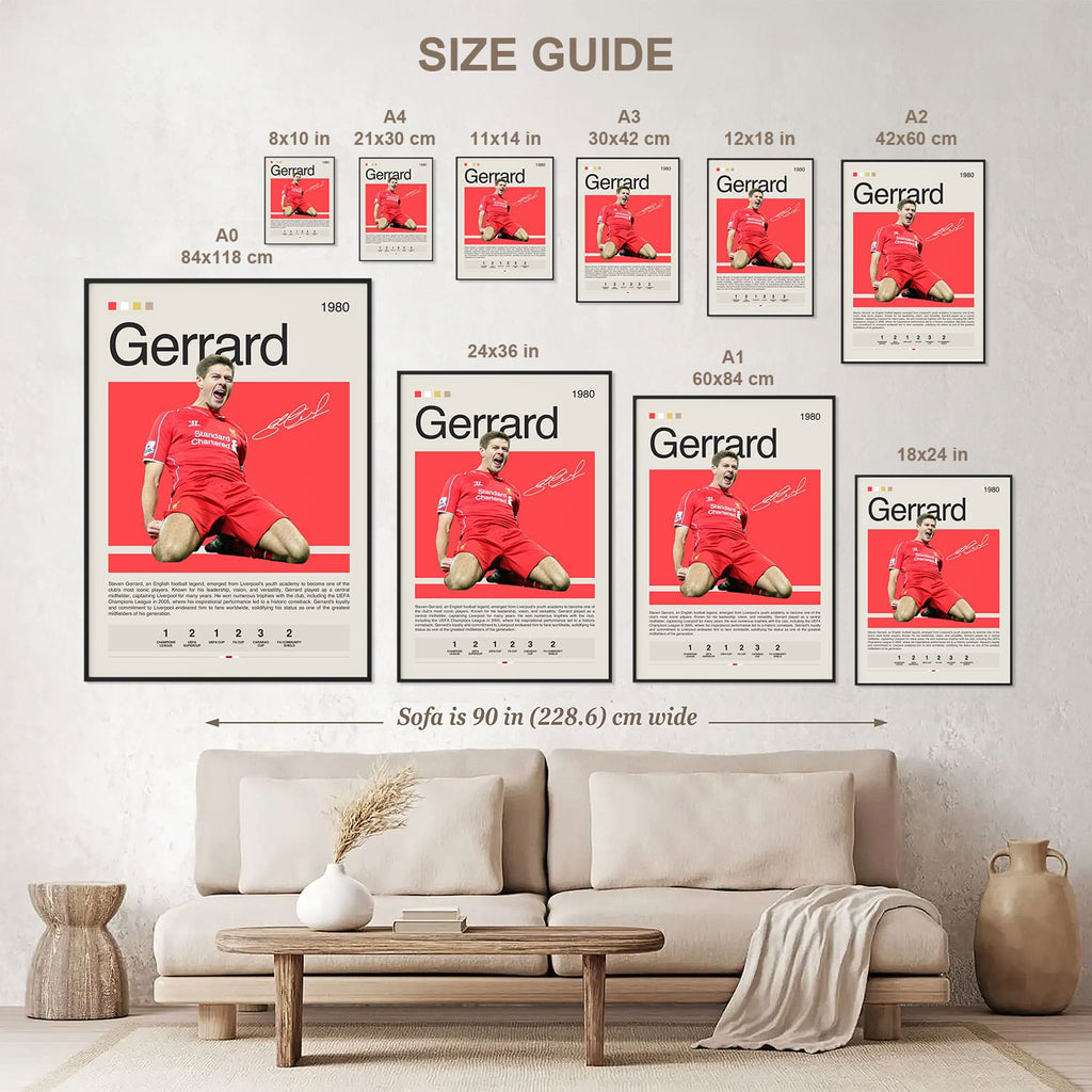 Steven Gerrard Poster Postersport