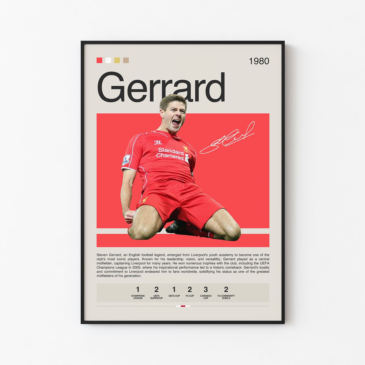 Steven Gerrard Poster Postersport