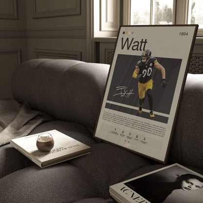 TJ Watt Poster Postersport