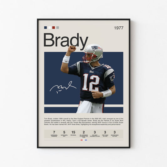 Tom Brady Poster Postersport