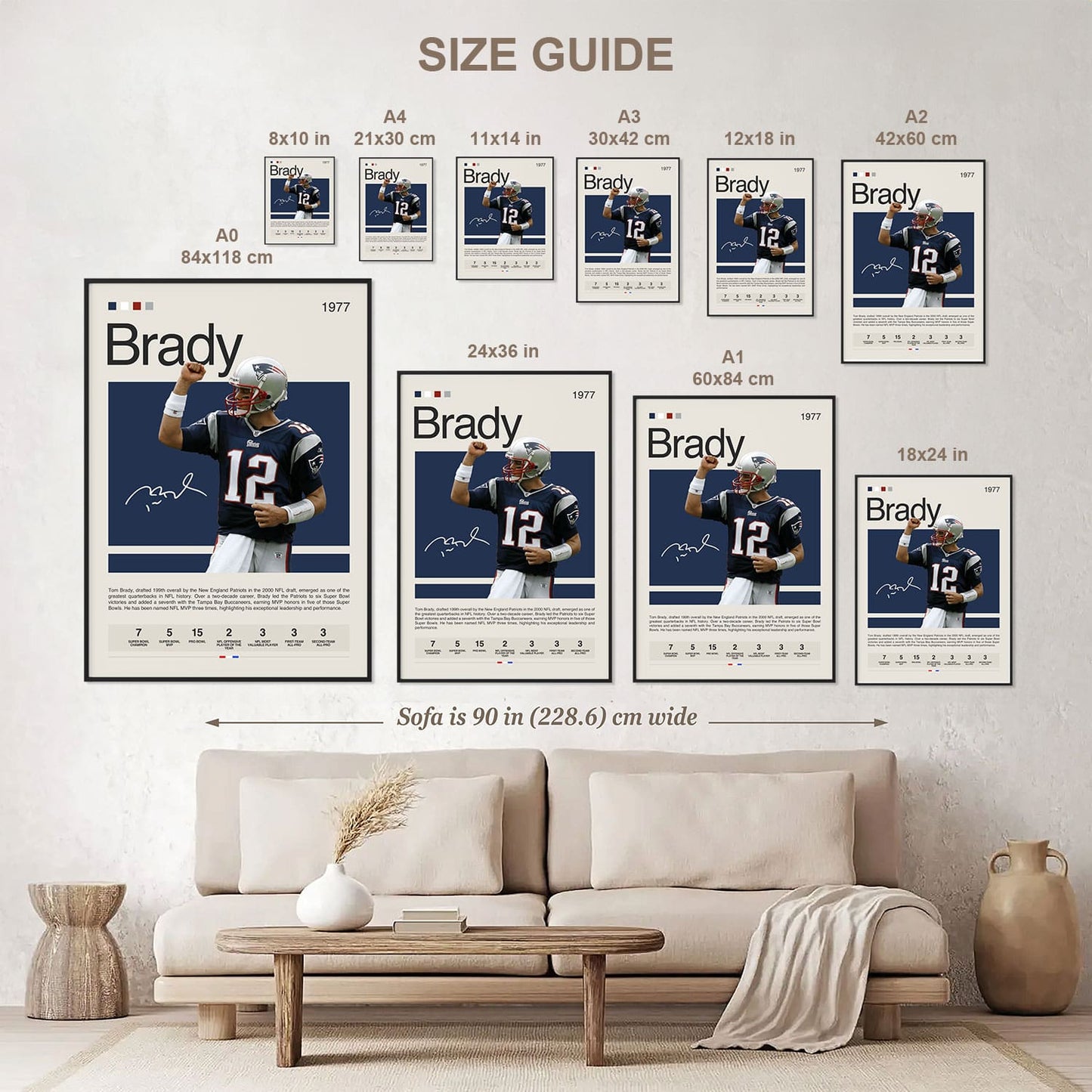 Tom Brady Poster Postersport