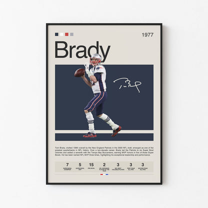 Tom Brady Poster Postersport