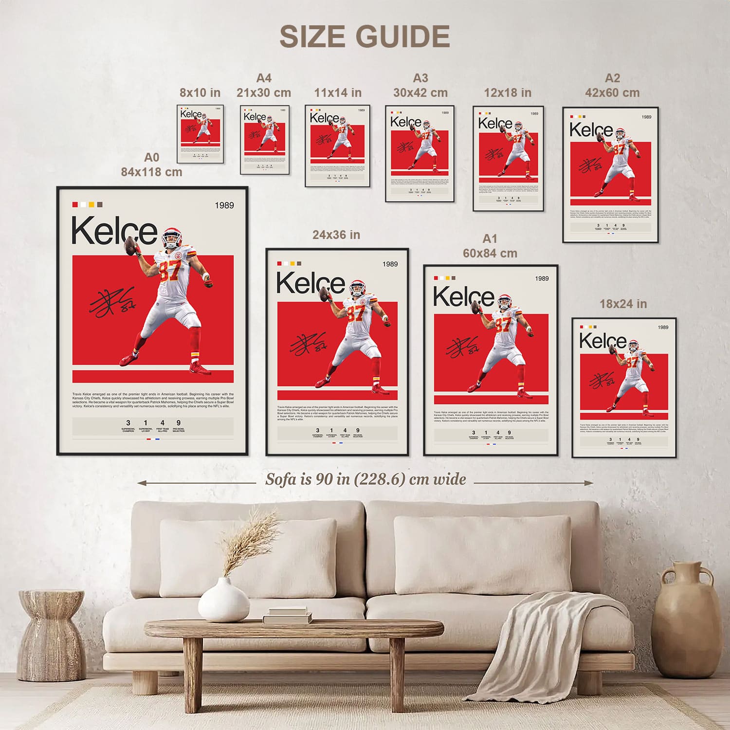 Travis Kelce Poster Postersport