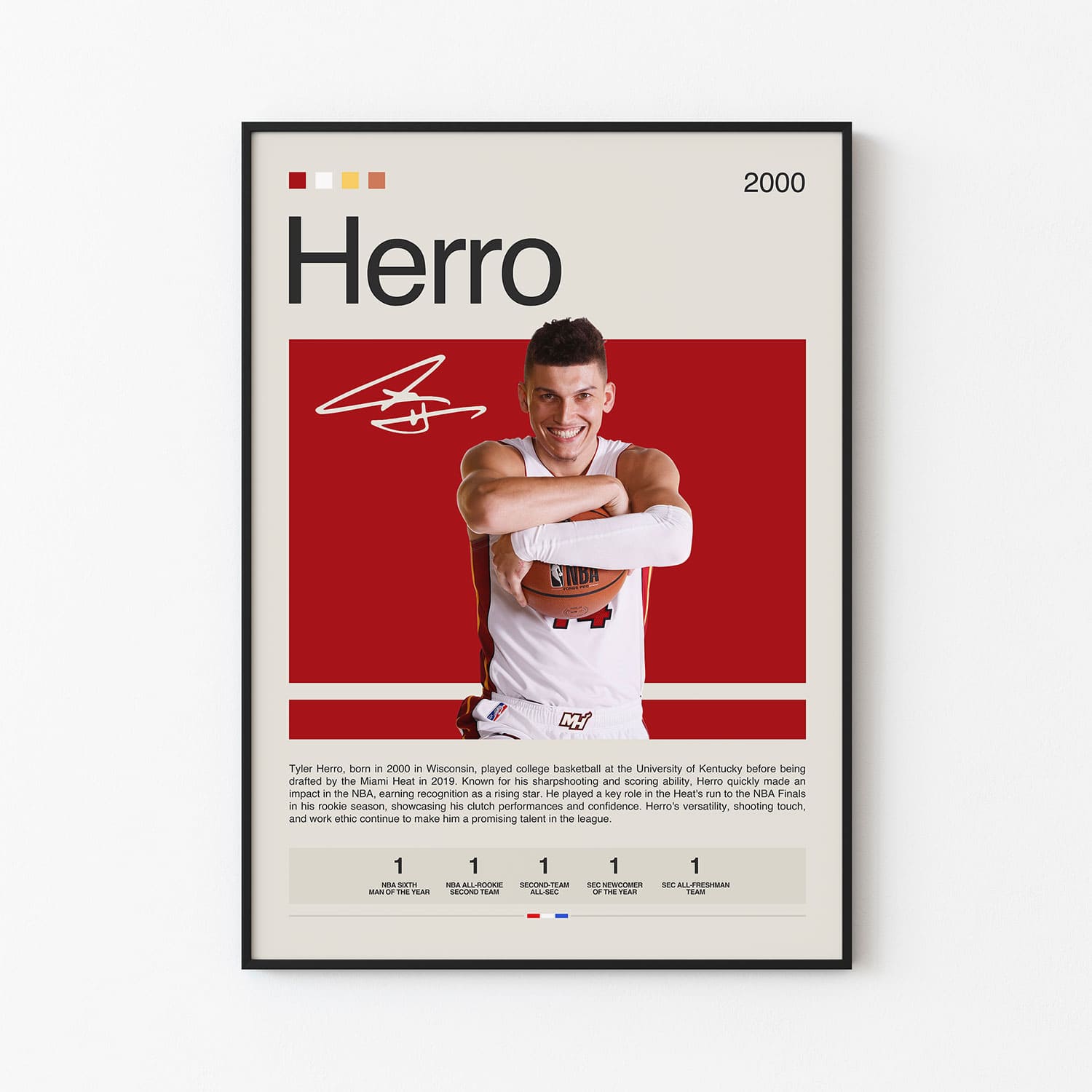 Tyler Herro Poster Postersport