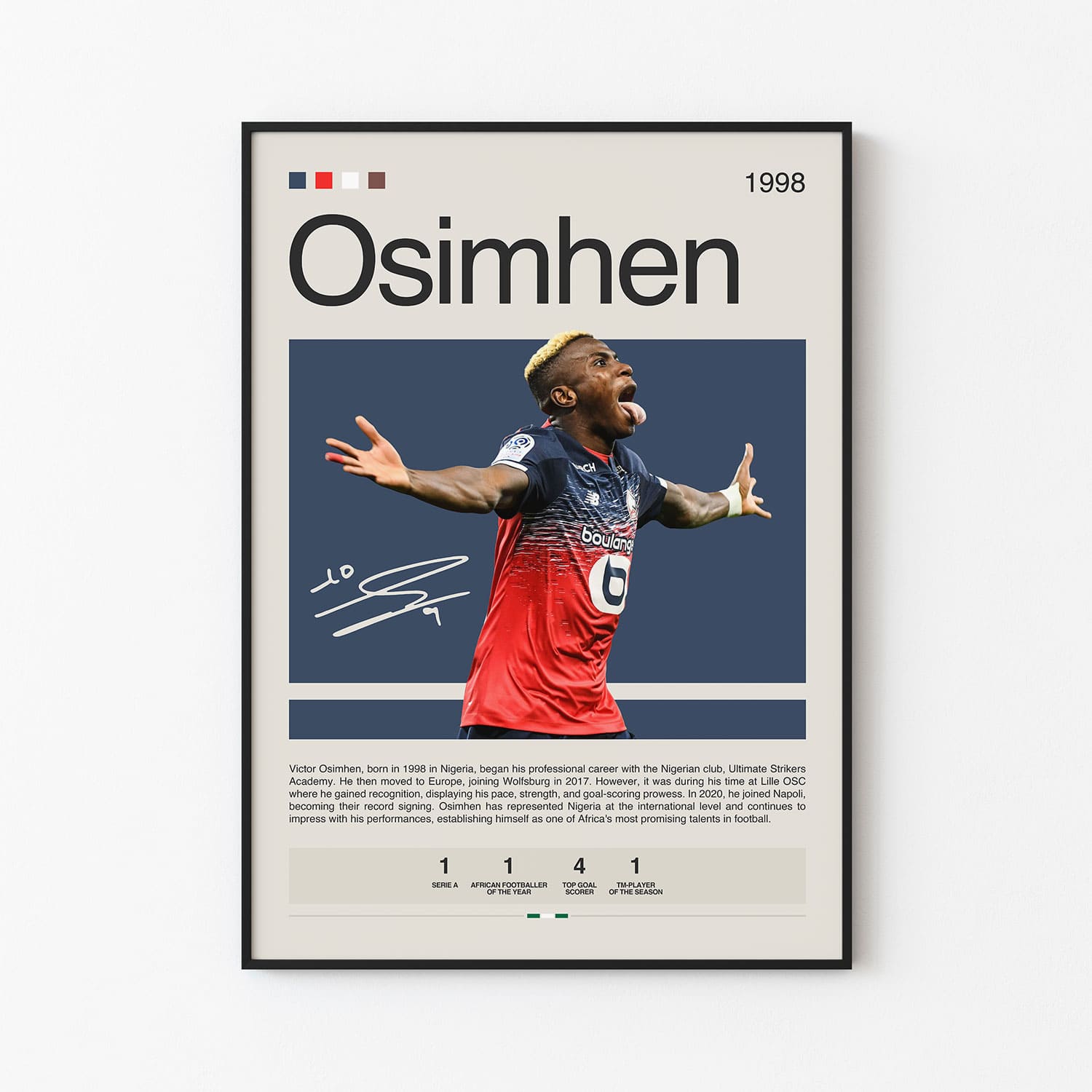 Victor Osimhen Poster Postersport