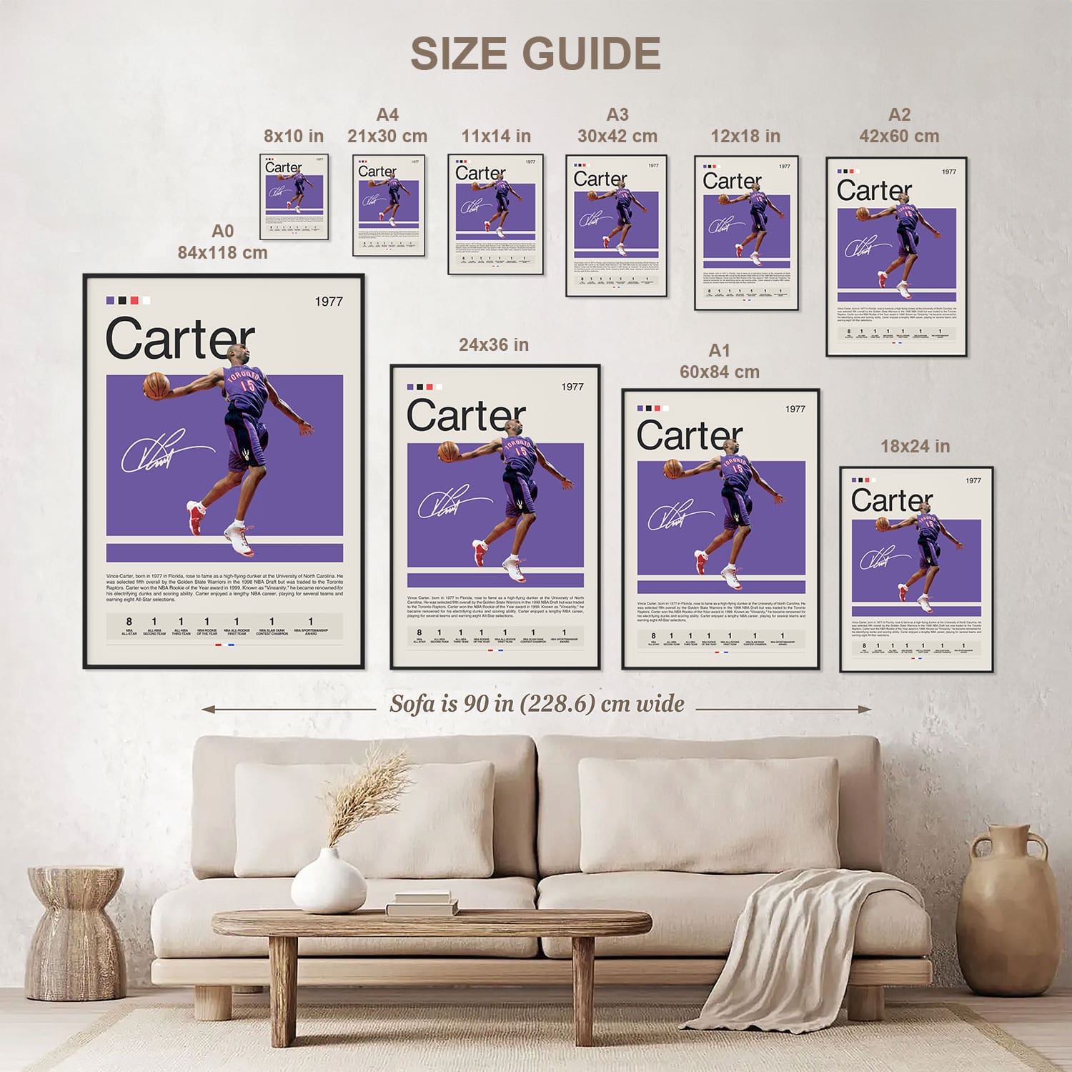 Vince Carter Poster Postersport