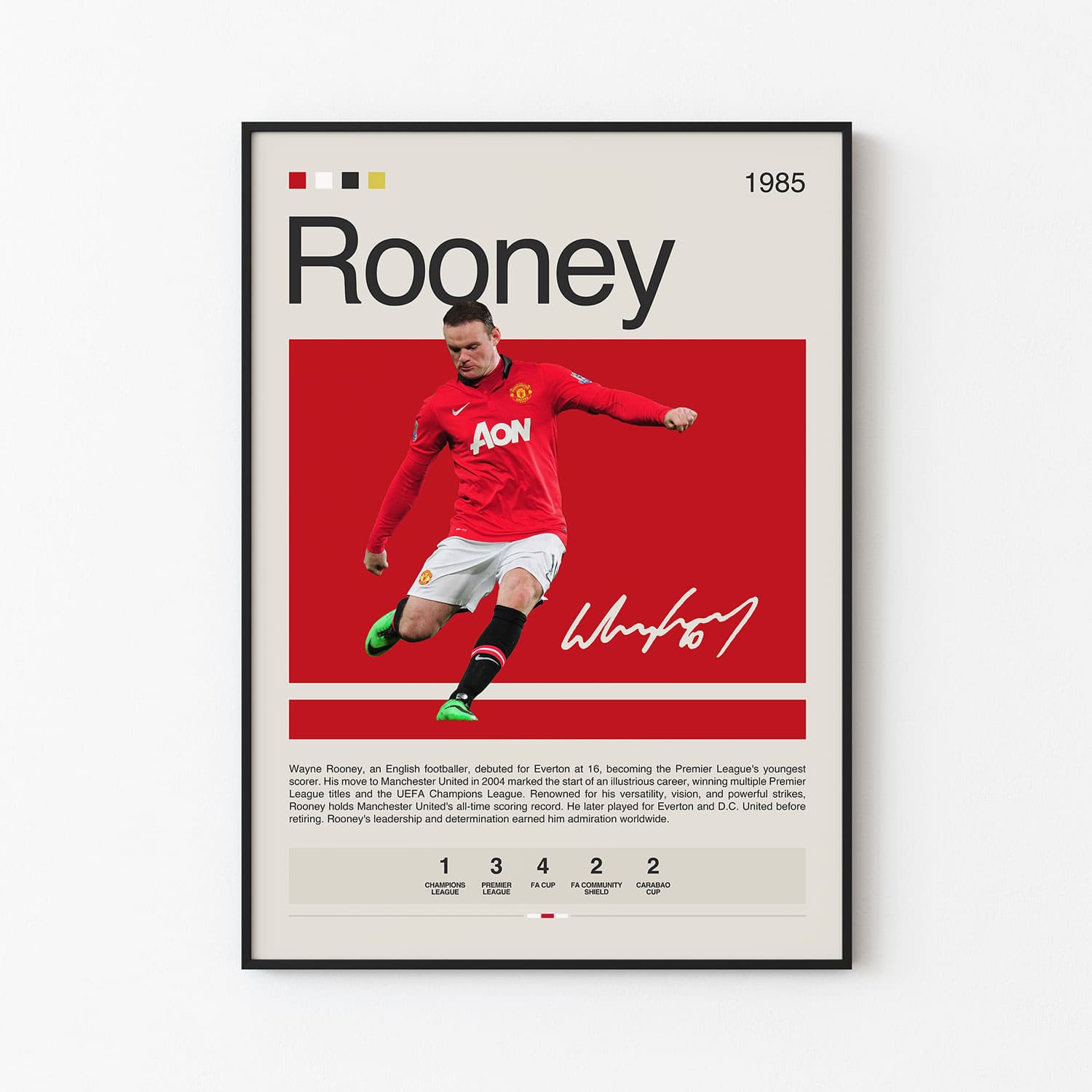 Wayne Rooney Poster Postersport