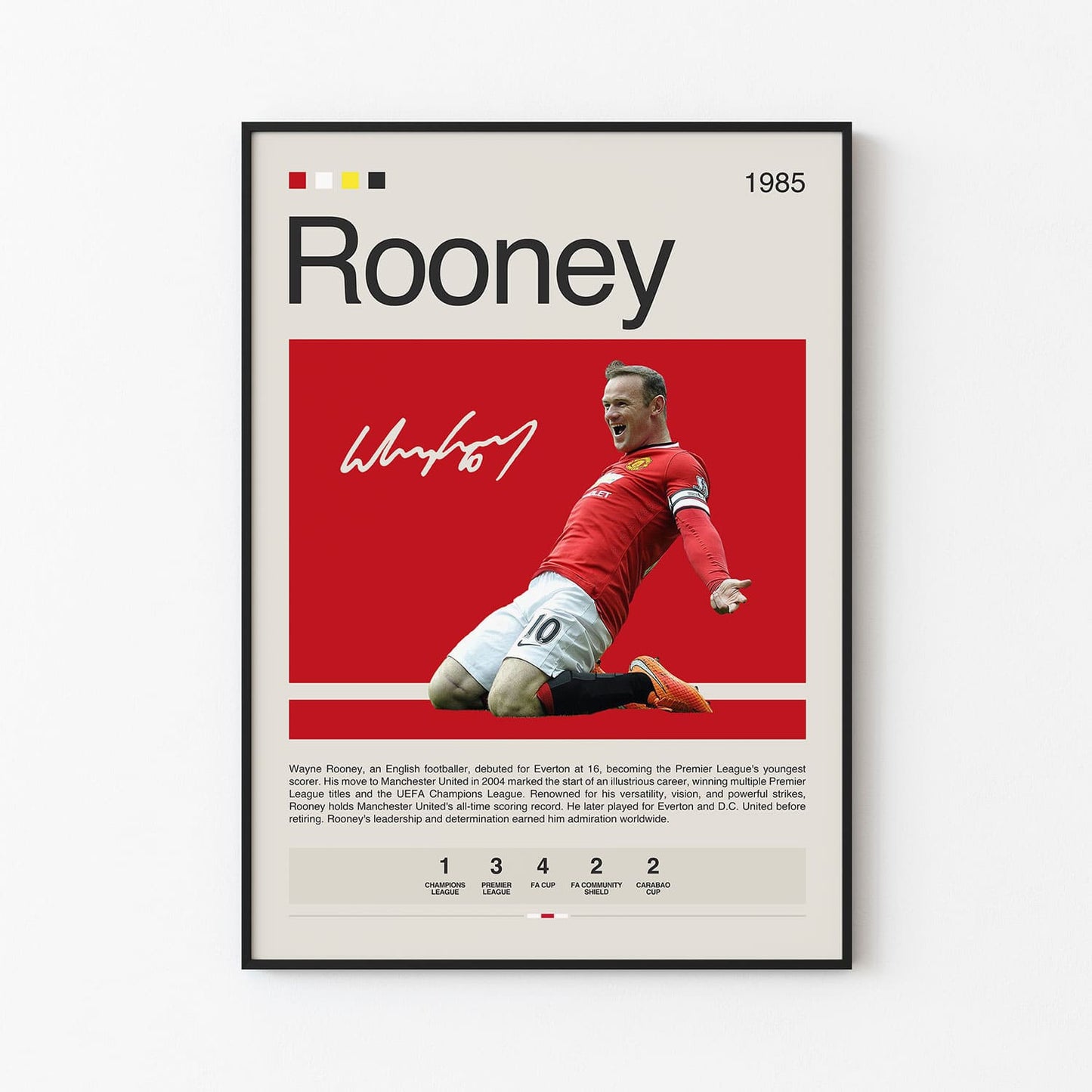 Wayne Rooney Poster Postersport