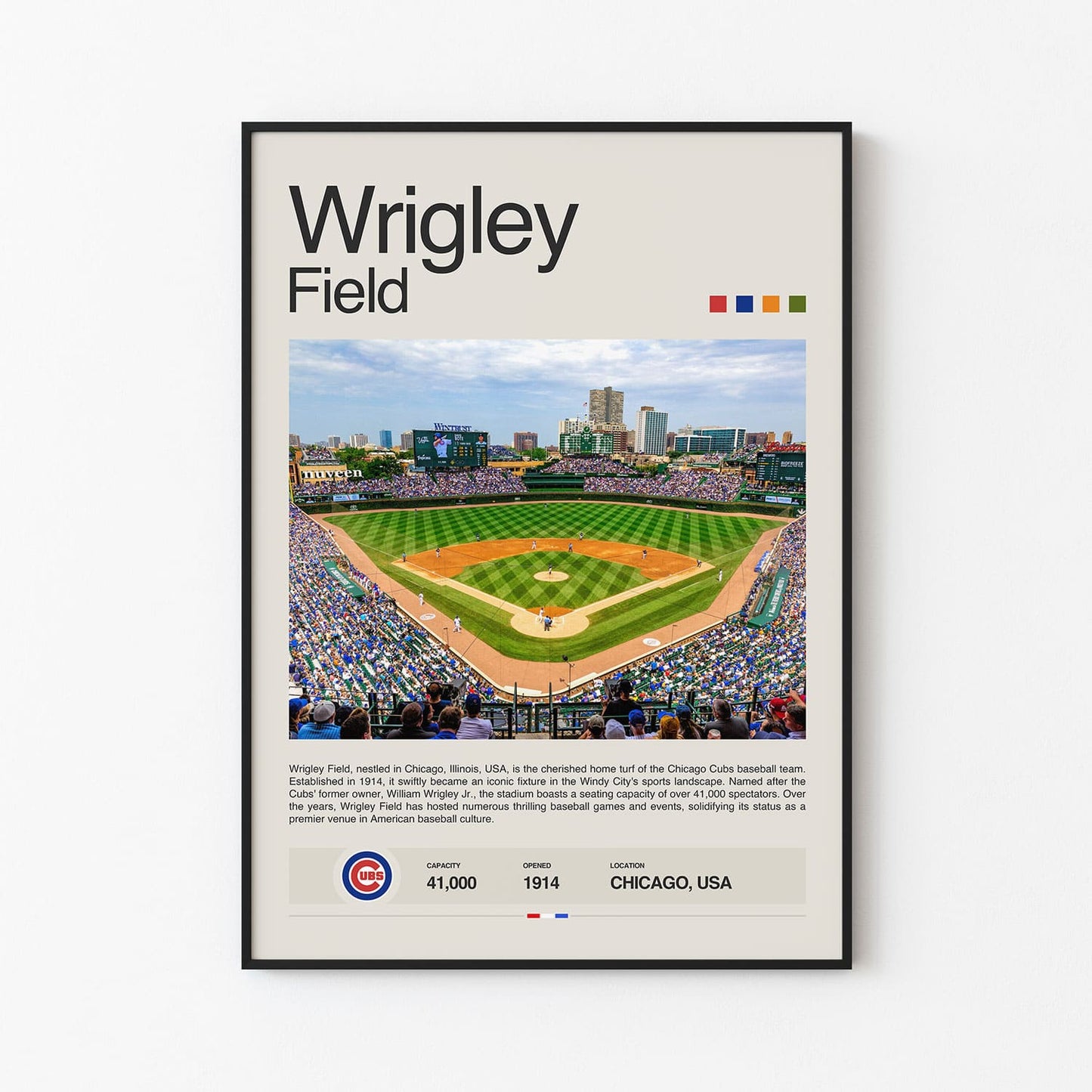 Wrigley Field Poster Postersport