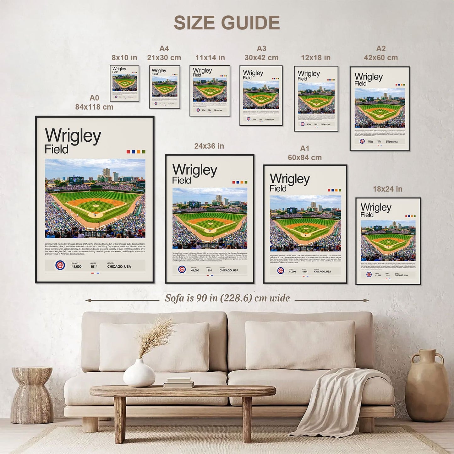 Wrigley Field Poster Postersport