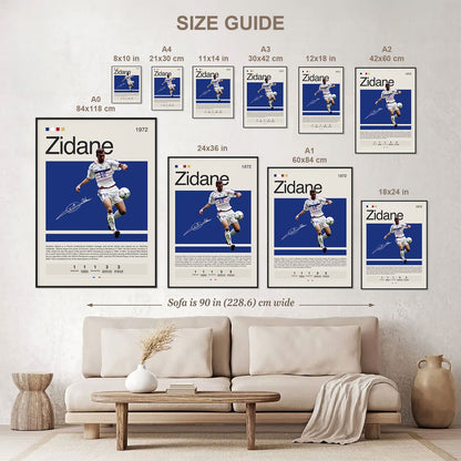 Zinedine Zidane Poster Postersport