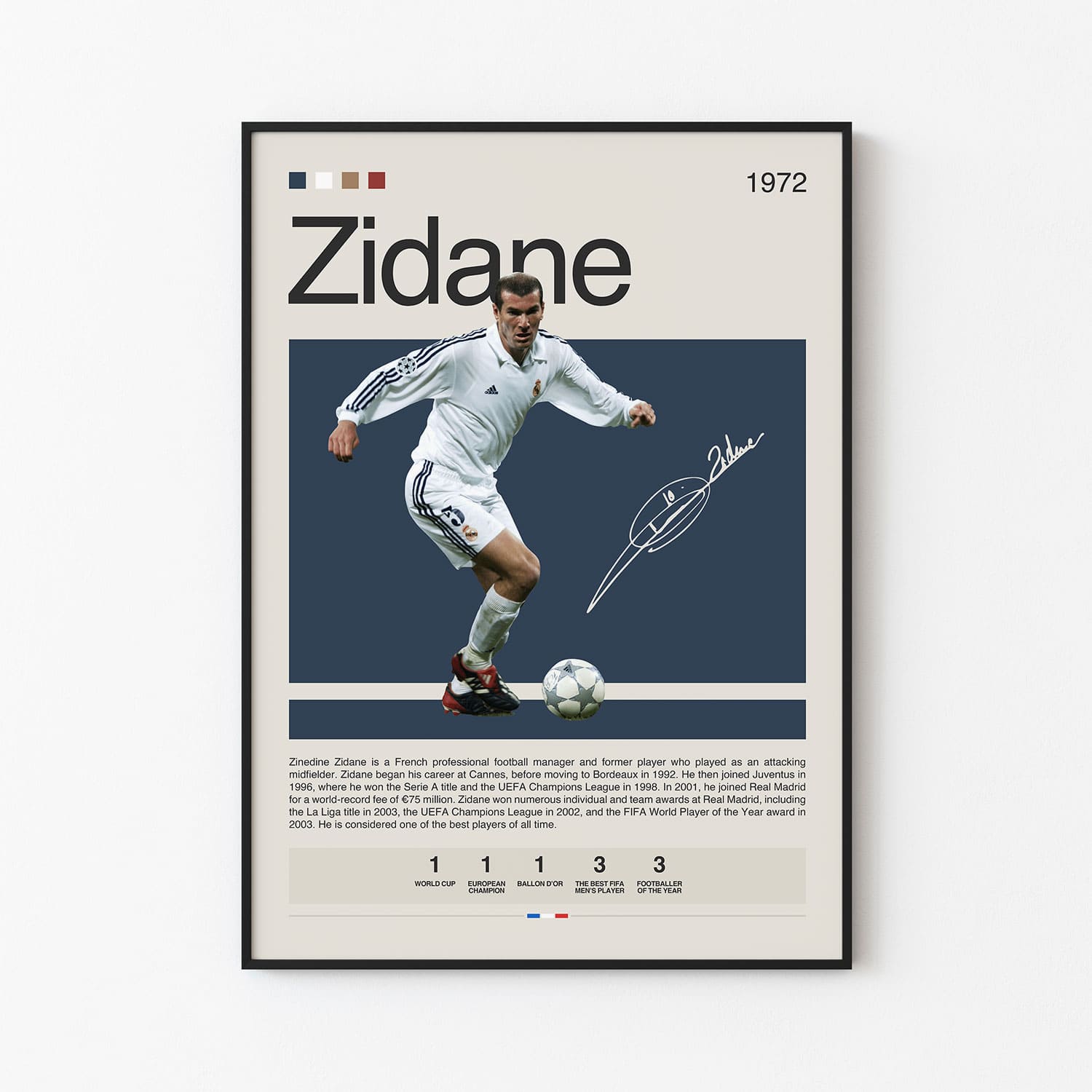 Zinedine Zidane Poster Postersport