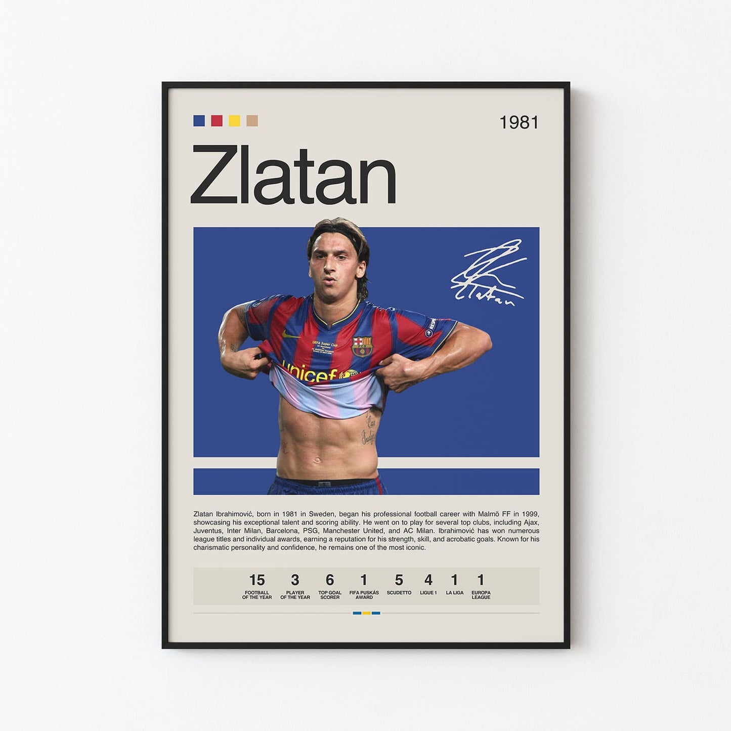 Zlatan Ibrahimovic Poster Postersport