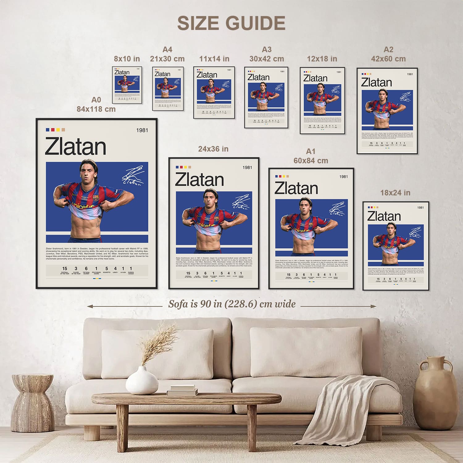 Zlatan Ibrahimovic Poster Postersport