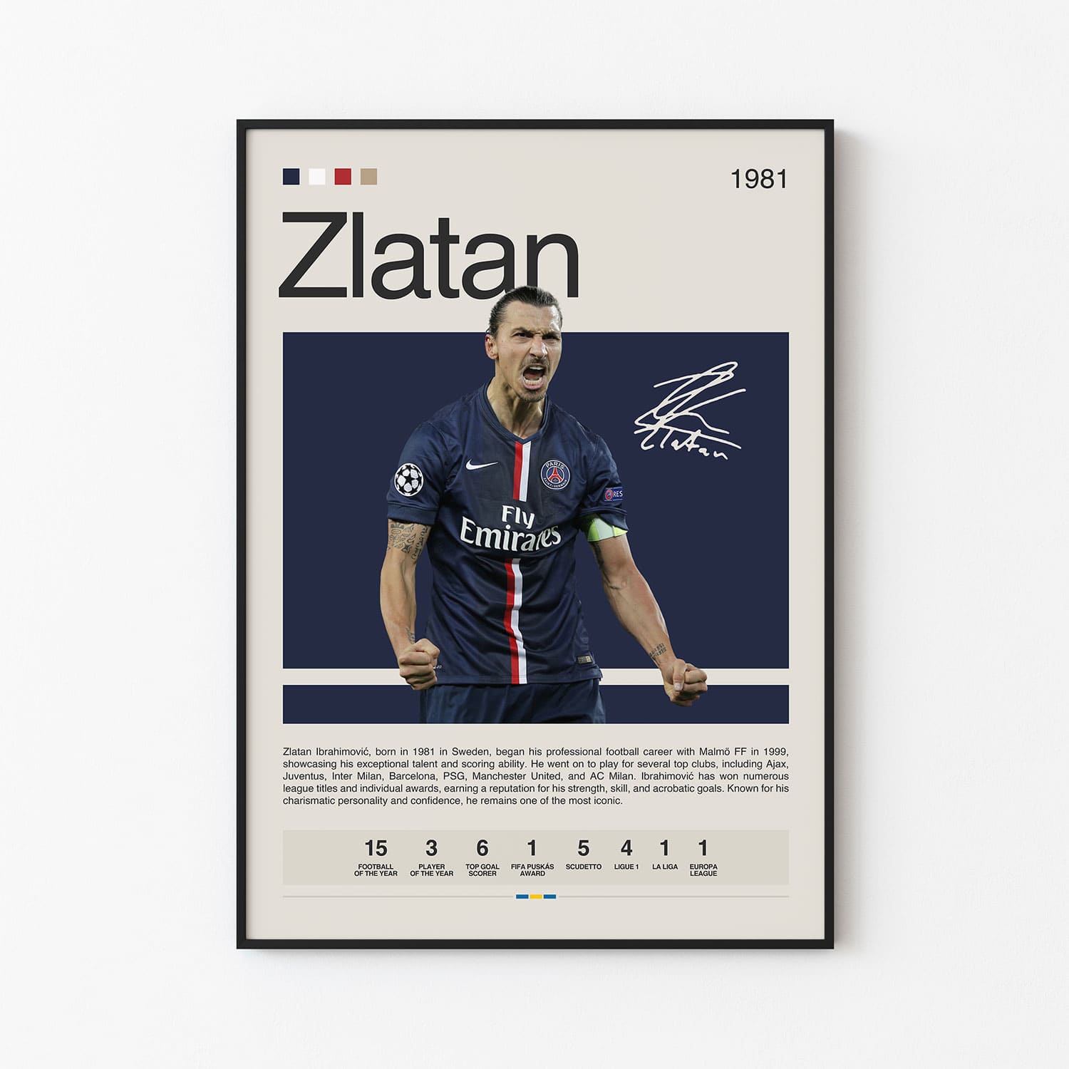 Zlatan Ibrahimovic Poster Postersport